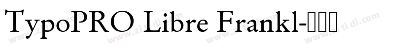 TypoPRO Libre Frankl字体转换